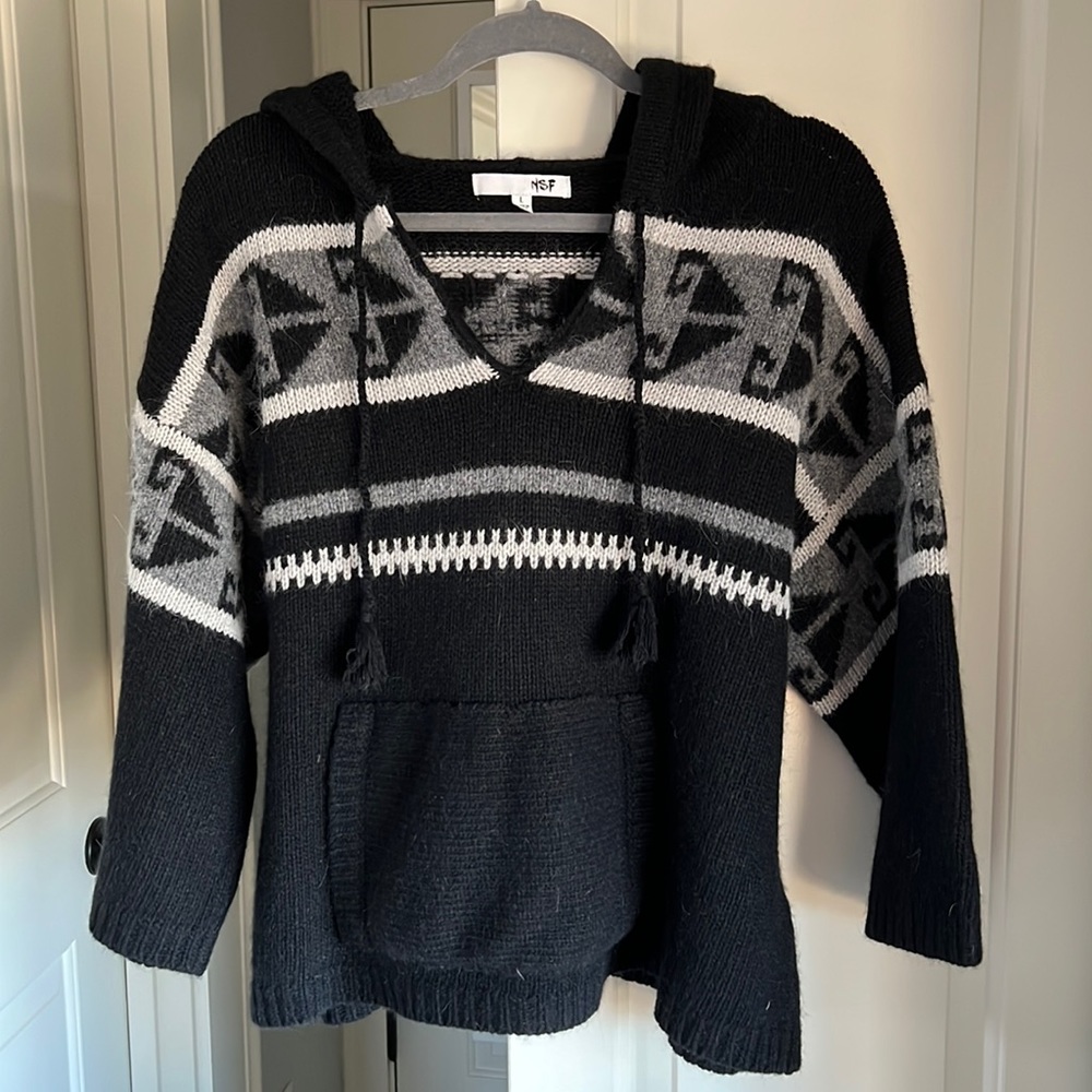 NSF Boxy Fit Hooded Sweatshirt Sweater